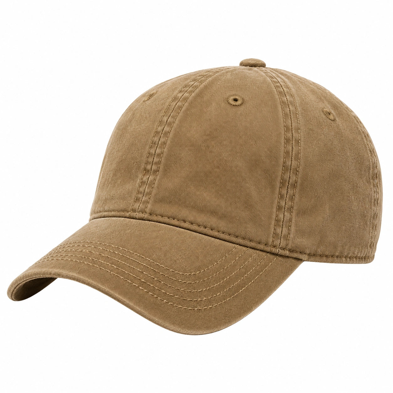 Unisex Baseballcap Beige Verstellbar