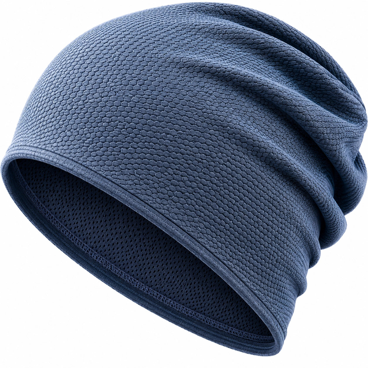 Unisex Atmungsaktive Beanie-Mütze Blau