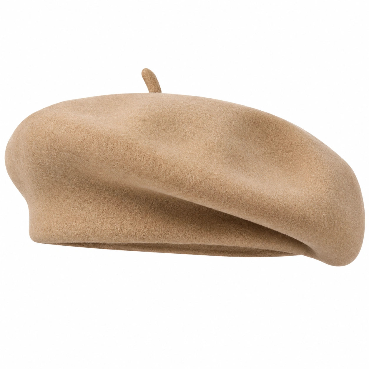 Damen Baskenmütze Beige