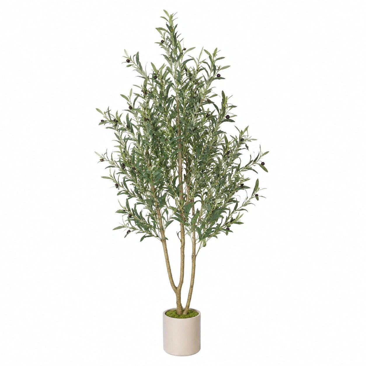 Künstlicher Olivenbaum 160 cm mit Keramiktopf Grün