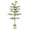 Künstlicher Baum 180 cm Grün mit Keramik-Blumentopf