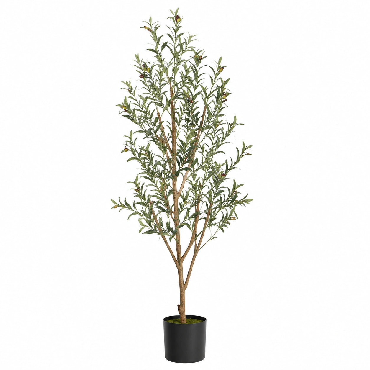 Künstlicher Olivenbaum 180 cm Grün im Topf
