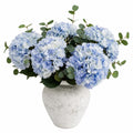 Künstliche Hortensien im Keramiktopf, Blau, 30 cm