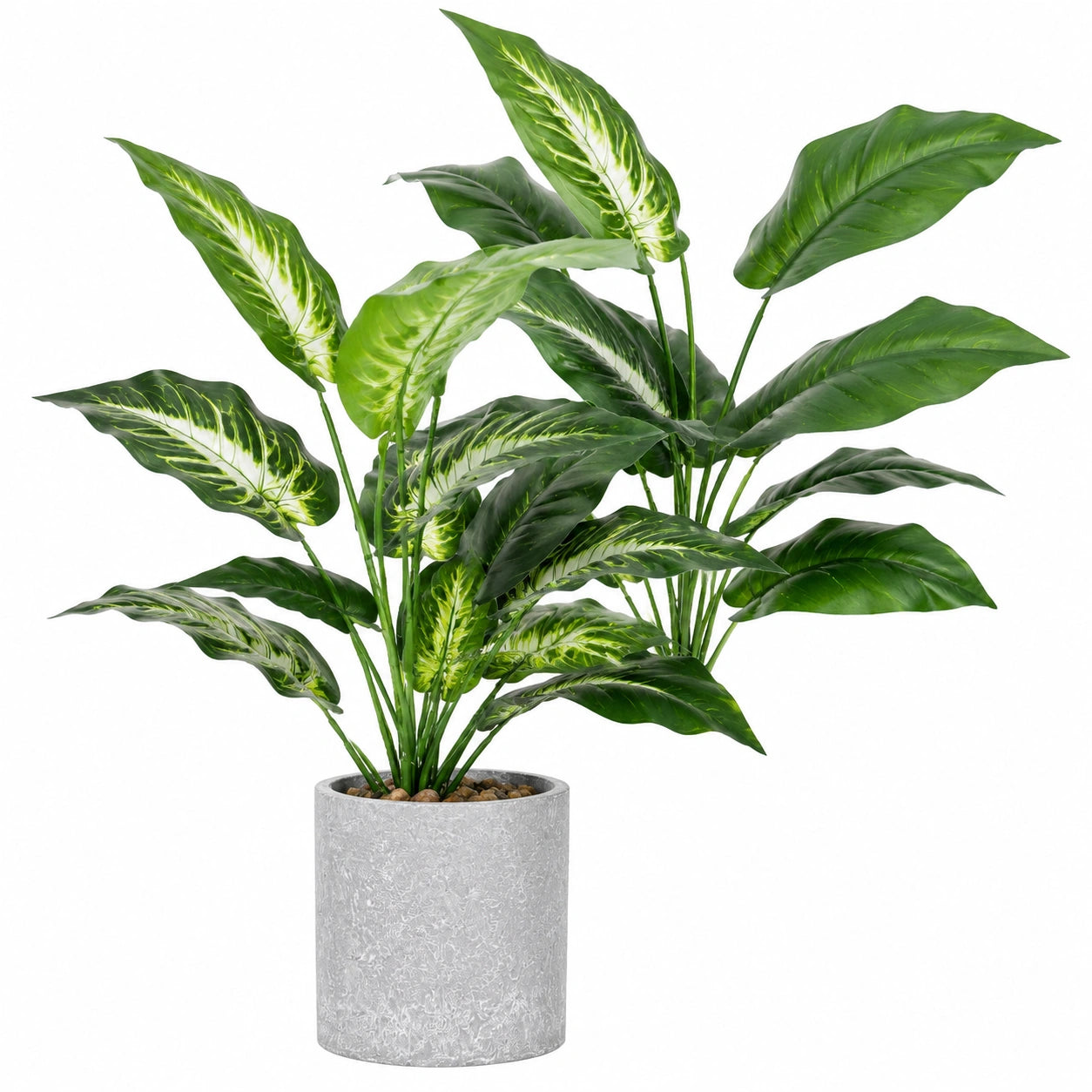 Künstliche Zimmerpflanze im grauen Topf, 65 cm