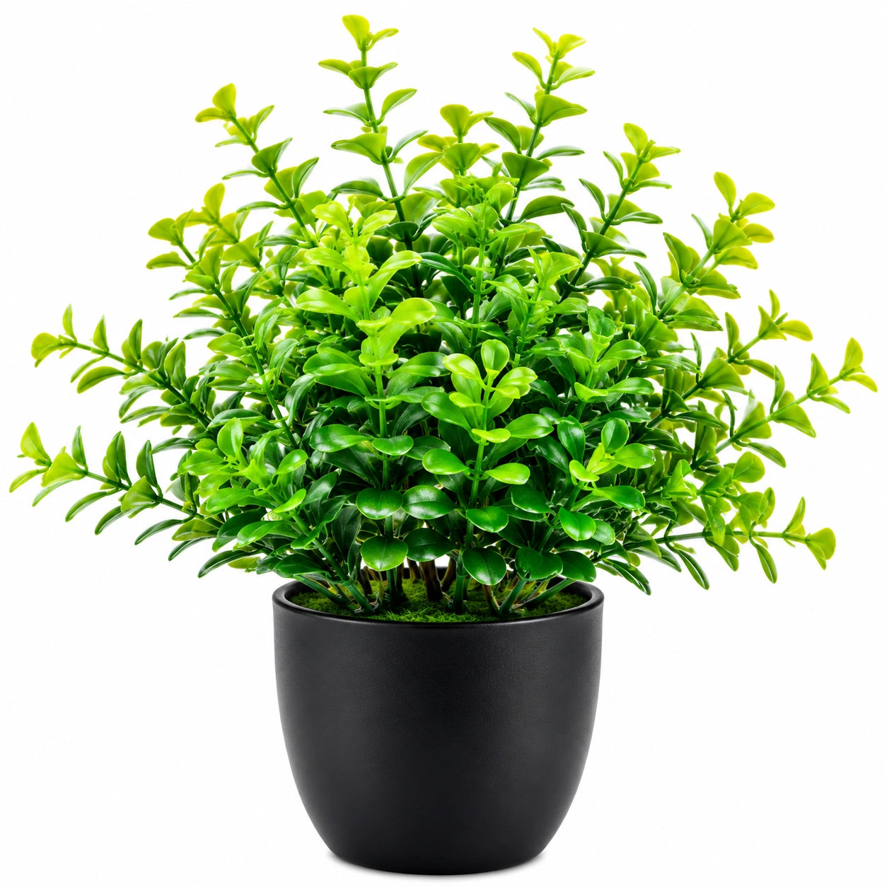 Künstliche Pflanze im schwarzen Topf, Grün, 30 cm